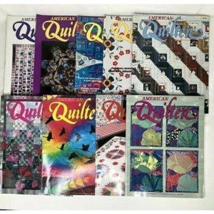 9 American Quilter Magazines Back Issues 1993 1994 1995 1997 Lot Quilting